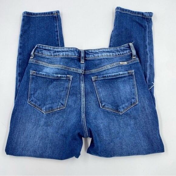 Kancan Milan High Rise Mom Jeans Distressed Busted Knee high rise - Picture 6 of 8